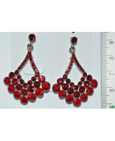 серьги (06-73) гранат 1шт.