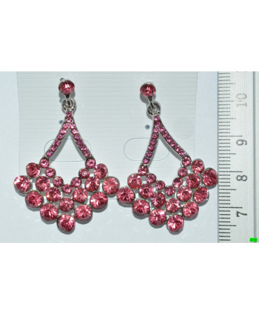 серьги (06-73) розовый 1шт.