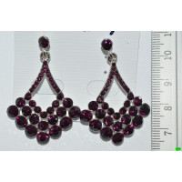 сережки (06-73) фиолет 1шт.