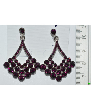 сережки (06-73) фиолет 1шт.