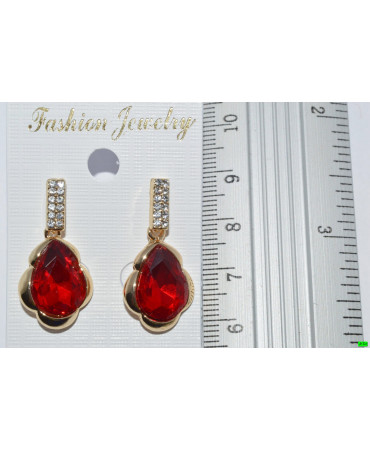 серьги (07-32) зелёный 1шт.