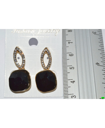 серьги (07-40) чорний 1шт.