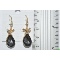 сережки (07-34) сірий 1шт.