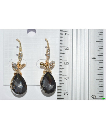 серьги (07-34) серый 1шт.